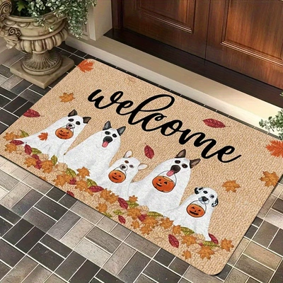 Mats for Entryways and Outdoor Areas, Avtomobil döşəmə paspasları - zx-halloween-model-h-03-4060silk-circle