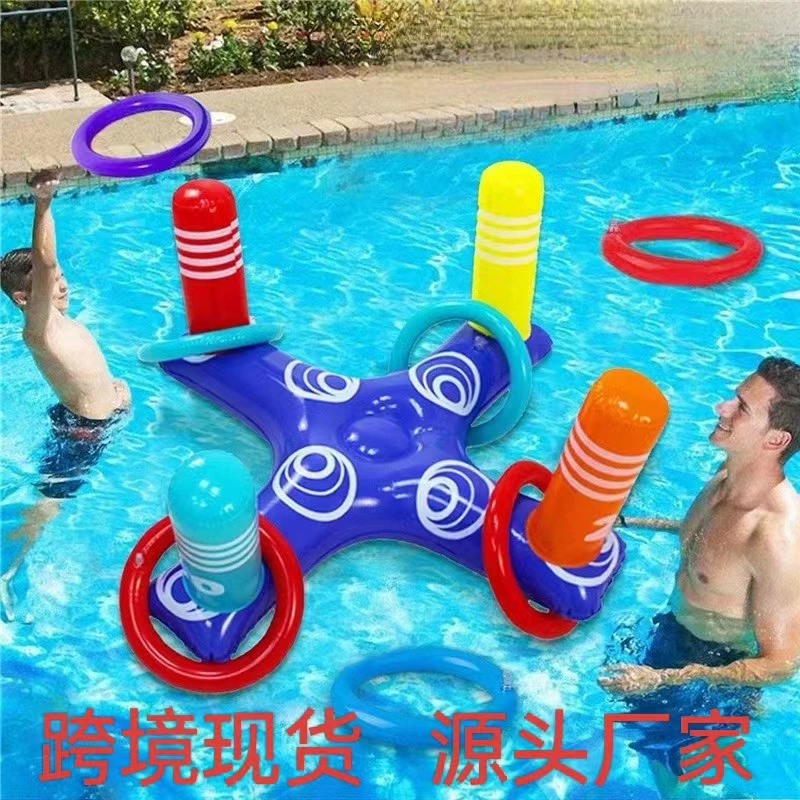  inflatable travel rings, toy, interactive action game, for children and parents