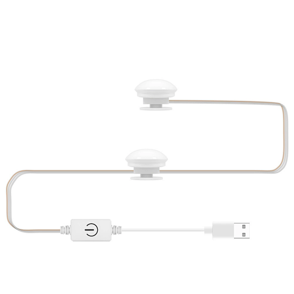 LED сенсорное зеркало, передние фары для зеркала, косметика, подсветка, лампа, три цвета