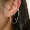 Brand fashionable set, earrings, ear clips, European style, no pierced ears