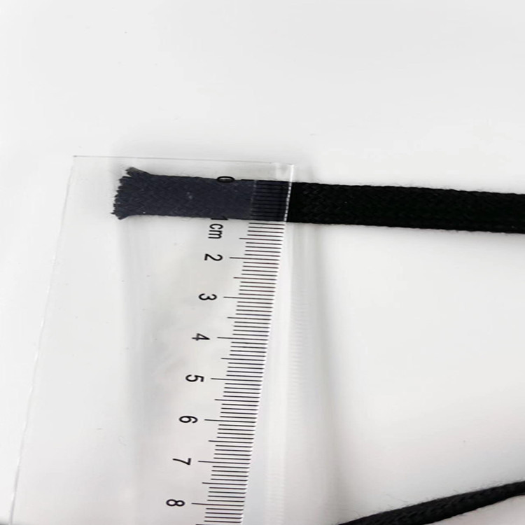 现货供应 涤棉空心带鞋带帽绳服装辅料1cm宽黑白双层空心带