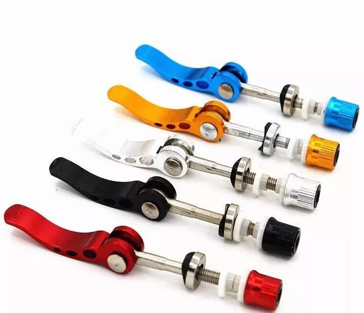 Factory supply aluminum alloy bicycle mountain bike quick release seat tube clip quick release color quick release Rod wholesale and retail