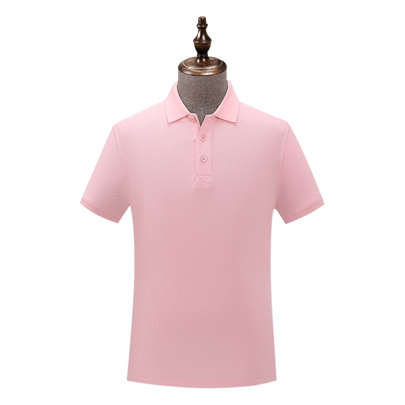 210g transpirable sin encogimiento no se desvanece color sólido solapa manga corta ropa de trabajo cultural publicidad camisa camiseta logotipo personalizado