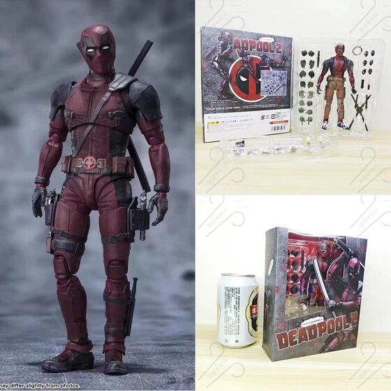 Marvel Universe SHF Deadpool 2 Yamaguchi-style Deadpool Movie Version Small Cheap Gear Joint Movable Hand Toy