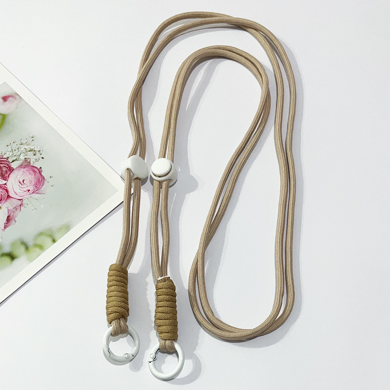 Cordón de teléfono móvil ajustable tejido anudado correa cuerda desmontable crossbody cuerda de teléfono móvil correa de teléfono móvil se puede llevar de vuelta