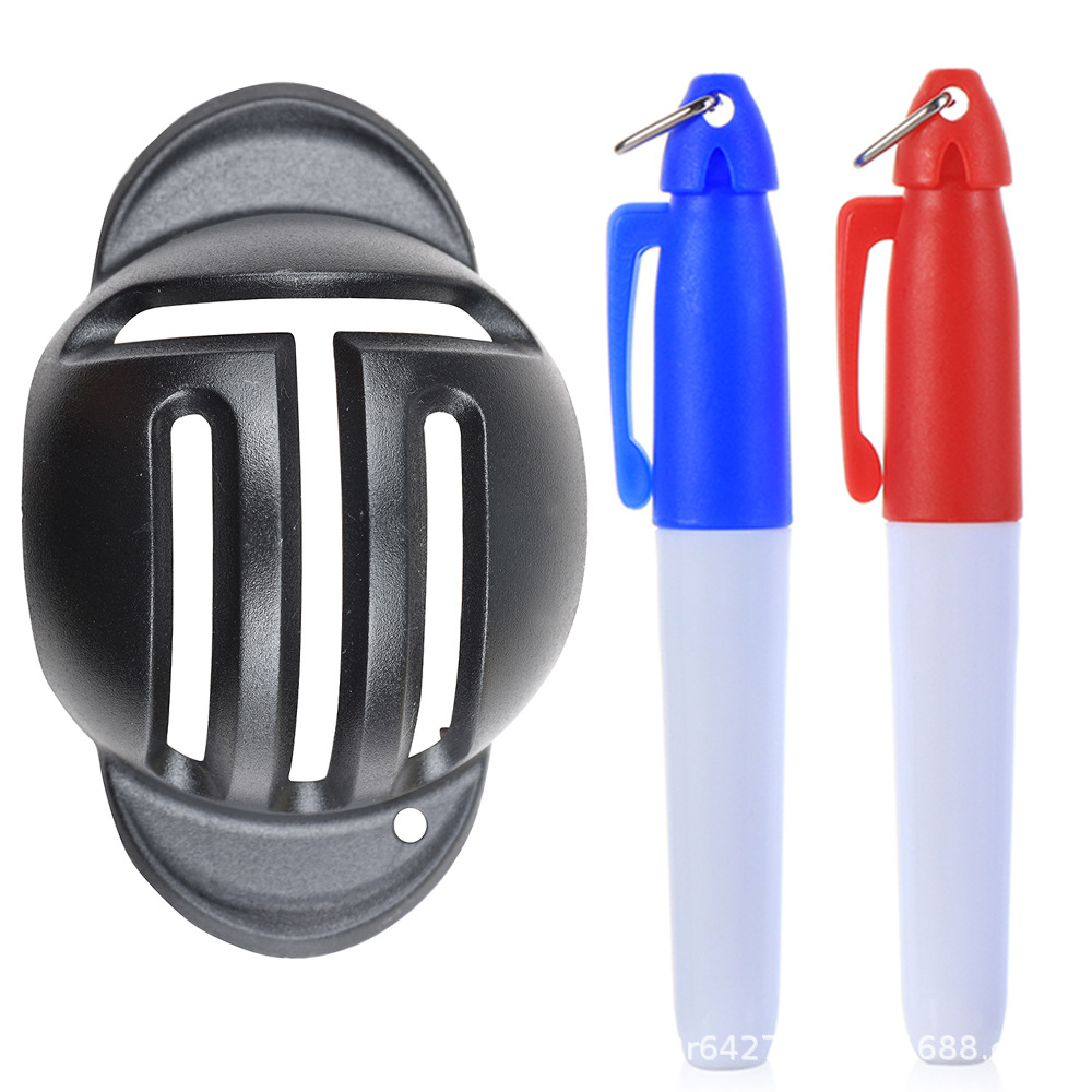 Transfronterizo Venta caliente de golf Scriber T-tipo línea herramienta de dibujo Golf marcador de marcado manual