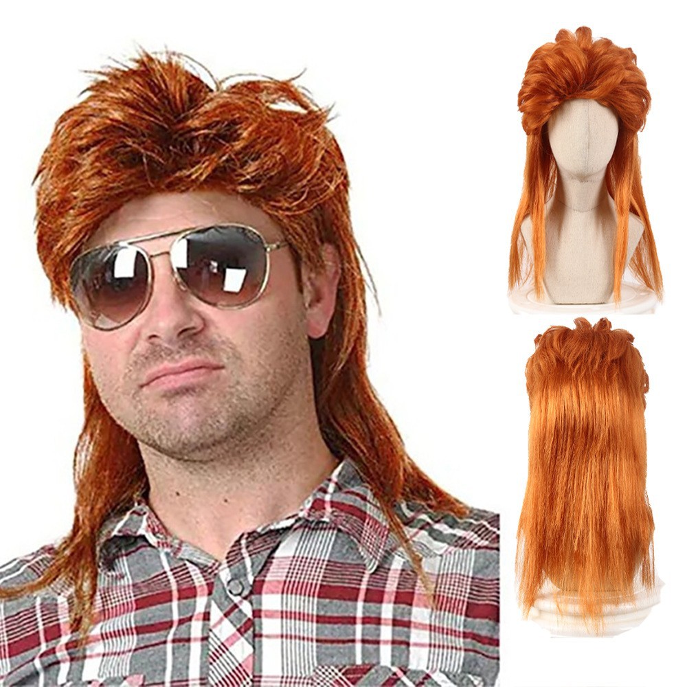 Red brown punk wig (individual wig)