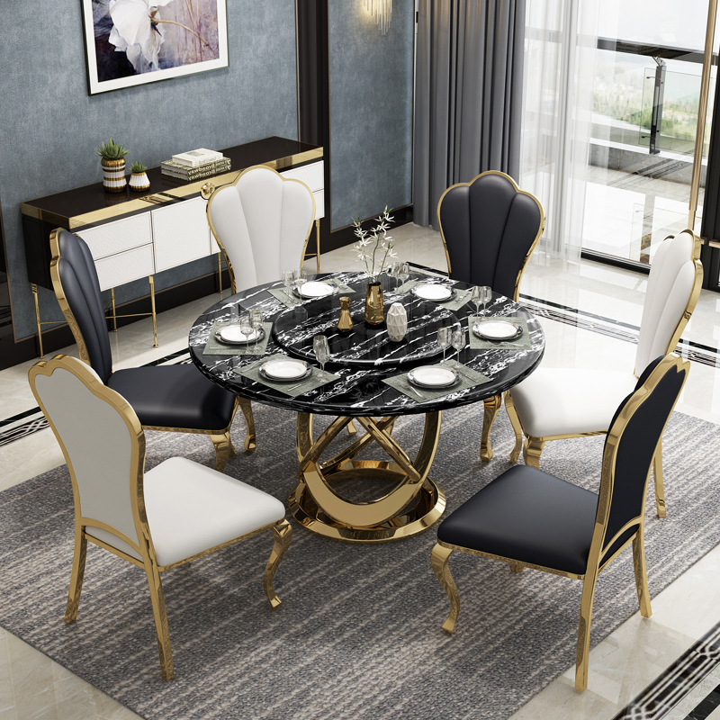 Juego de Comedor Redondo de Placa Desmontable para Restaurante y Bar