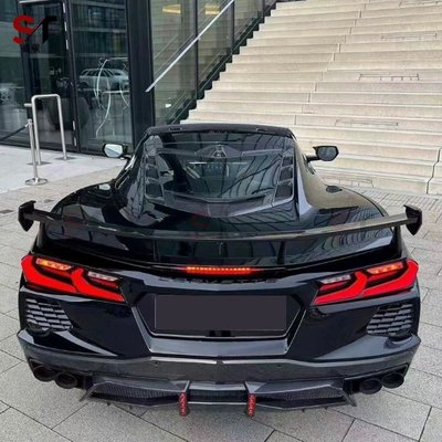 Spoiler Rear Wing Carbon Fiber Fixed