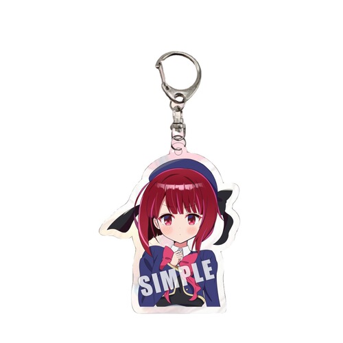 Laminated double-sided acrylic keychain I recommend children's peripherals Hoshino Airu Miyi Akua Ruby pendant