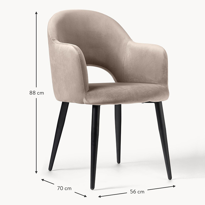 Silla de comedor de exportación personalizada silla de mesa de comedor de lujo ligera silla de respaldo nórdica silla de comedor
