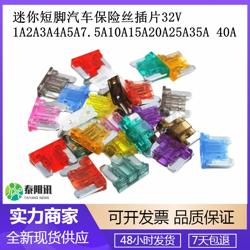 Мини-вставка предохранителя автомобиля короткой ноги 32V и 40A