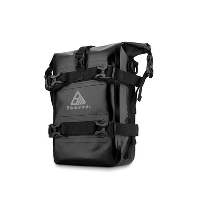 Motorcycle Waterproof Bars Bag Motorcycle Modified Bars Side Bag Quick-release Waterproof Bag Multi-function Large Capacity Car Bag (Motorcycle Safety Supplies) - black-with-logo-8l