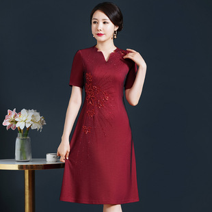 Wedding Mother Evening Dress Noble Fashion dress High-end Big Brand Young Western Style Wedding Mother-in-law Wedding Dress