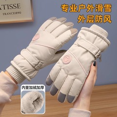 手袋の冬の女性は保温して厚いベルベットを厚くして、タッチパネルに水をかけないようにすることができます。