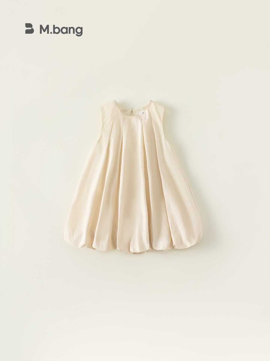 Youbao ropa para niños Huzhou ropa para niños 2025 verano versión coreana falda sin mangas vestido de algodón para niños falda para niñas princesa