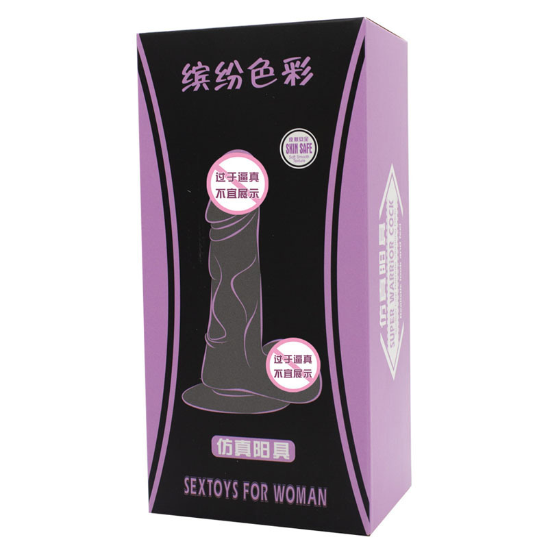 Qiao Shangshi Color Crystal Pene transparente Pene falso manual Equipo de masturbación femenina Juguetes sexuales para adultos