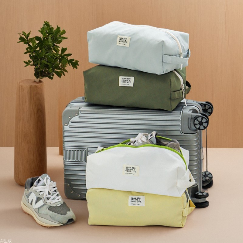 Waterproof Nylon Portable Travel Storage Shoe Bag Multi-Functional Business Trip Suitcase Storage Dustproof and Moisture-Proof Organizing Bag