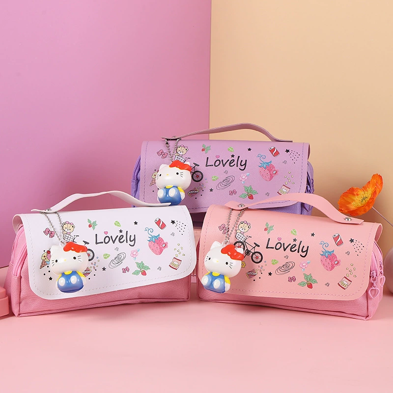 Hello kitty, японский высококачественный пенал для учеников начальной школы, антистресс, новая коллекция