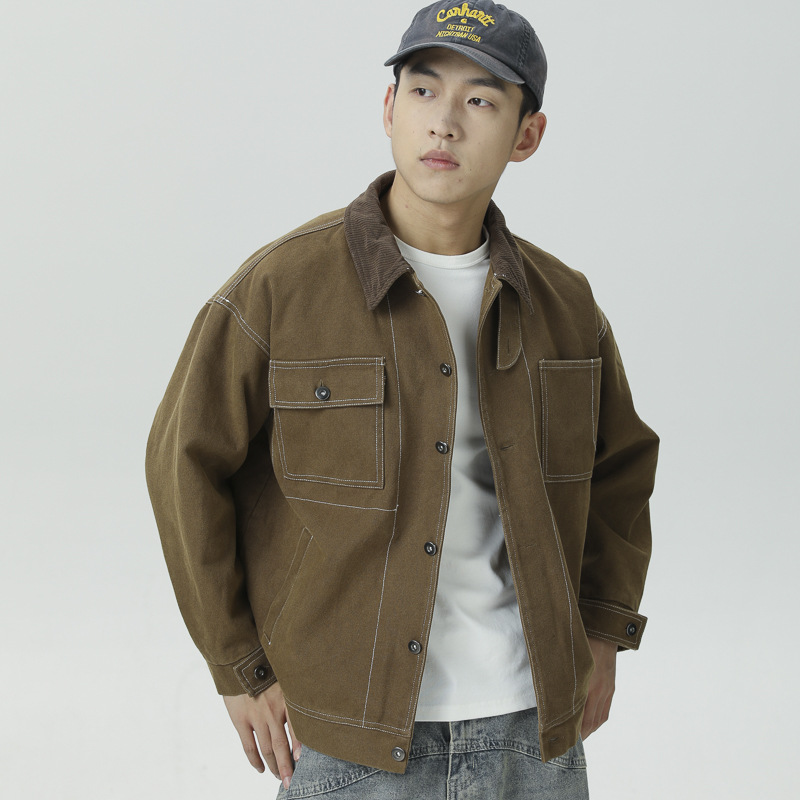 Japanese autumn retro jacket for leisure