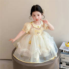 女童连衣裙夏装2026新款高端儿童洛丽塔公主裙夏款女孩蓬蓬裙子潮