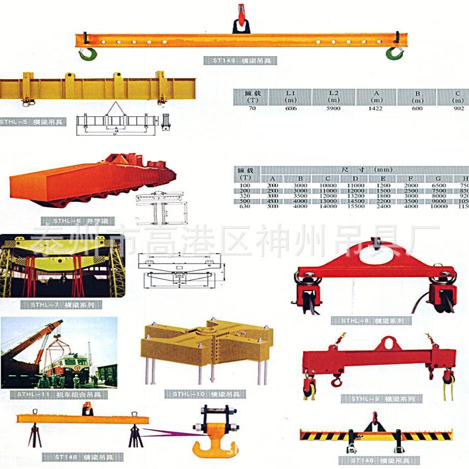 神州吊具SW245设计定制铁扁担梁 可调节平衡吊梁 保质一年|ms