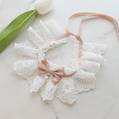 Dog and Cat Lace Collar Scarf Pet Fairy Baby Small Ragdoll Cat Princess Style Bib Decorations