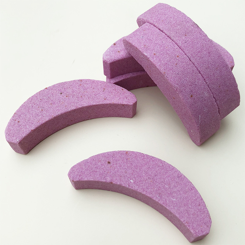 芸贝粉色月牙型磨链器磨刀石通用款木工电锯链锯磨刀器磨石磨链石