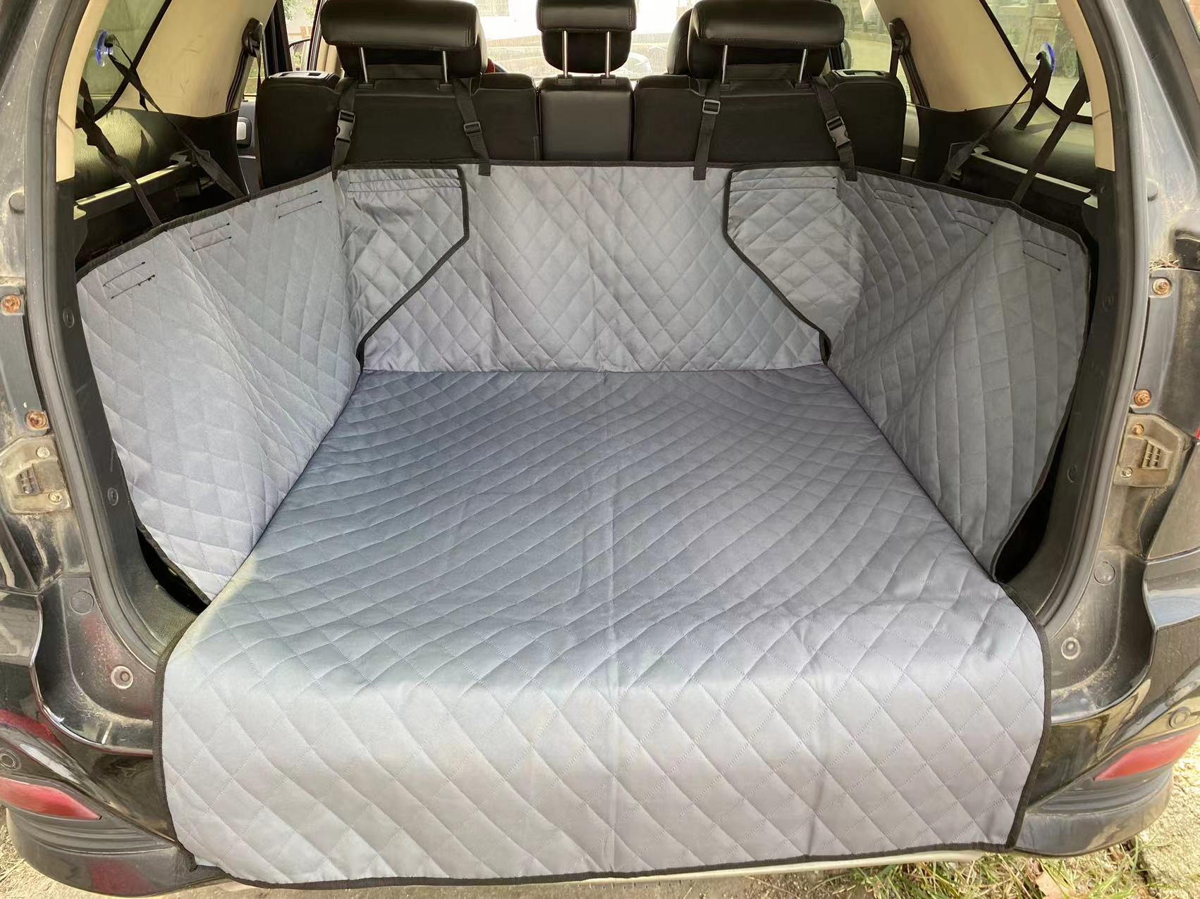 SUV medium quilted cotton gray
