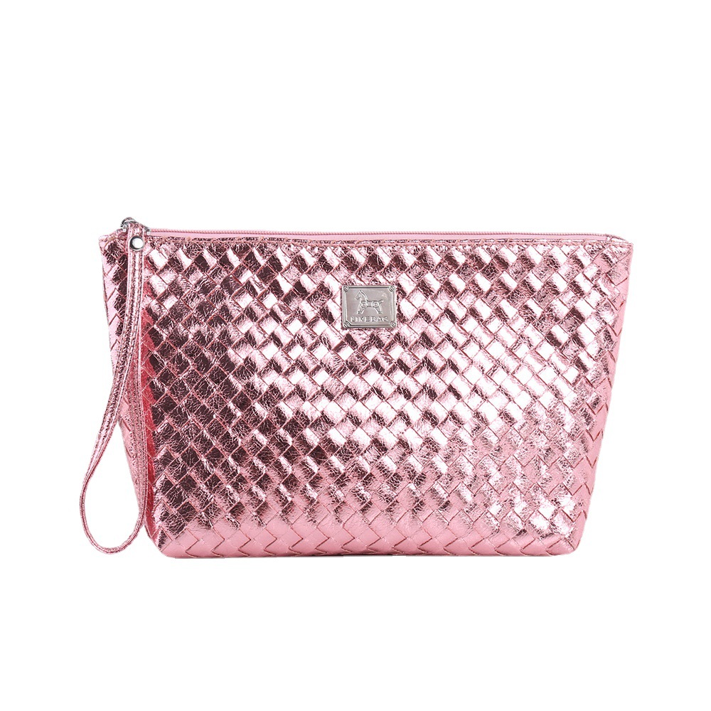 Bolsa de cosméticos de mano transfronteriza europea y americana bolsa de viaje tejida de moda bolsa de almacenamiento portátil bolsa de lavado logo puede ser añadido