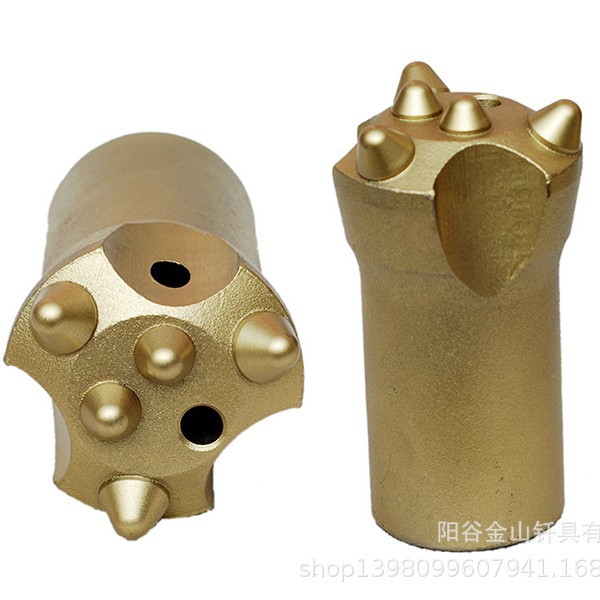 Minería taladro de diente esférico soldadura prensado en frío aleación dura ciruela flor túnel taladro de diente esférico broca