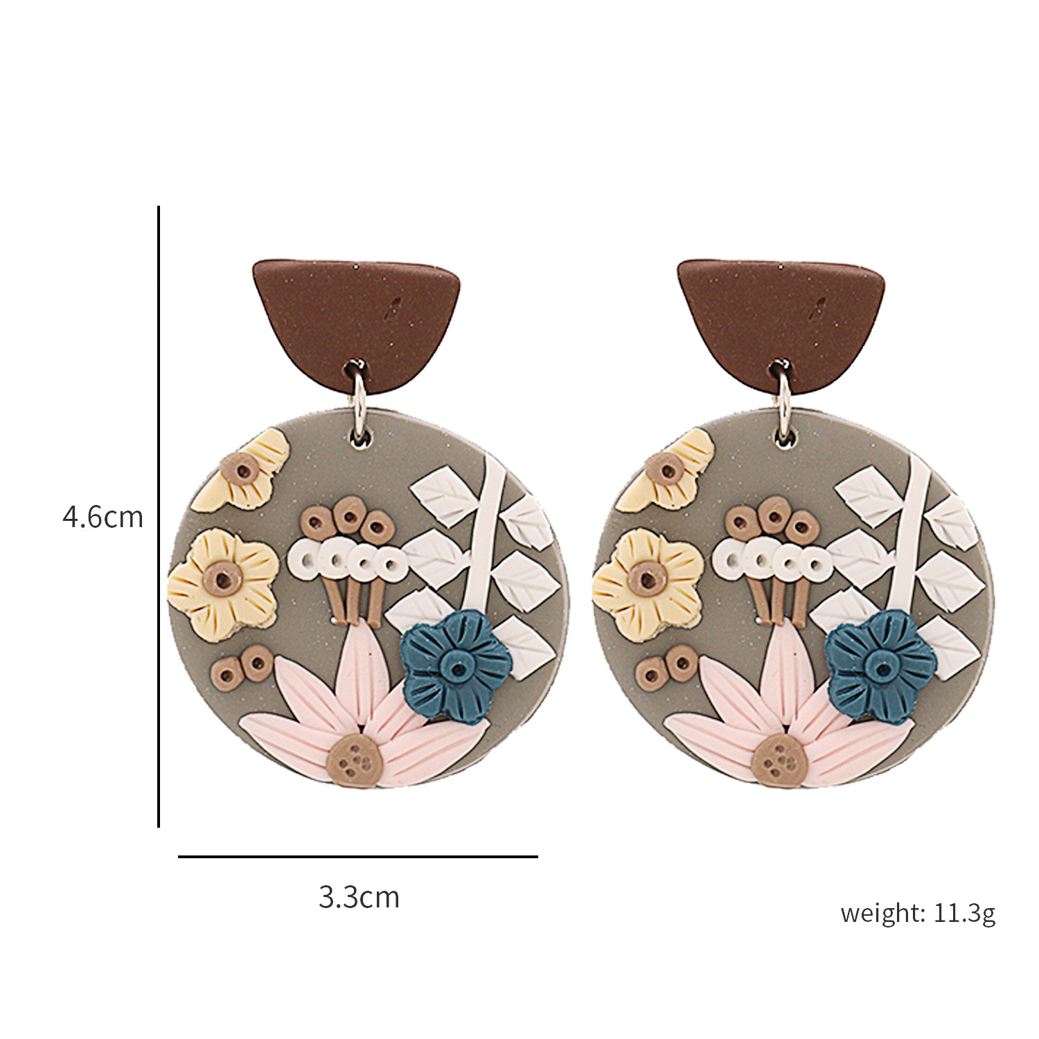 Korea Acrylic Flower Earrings Wholesale display picture 13