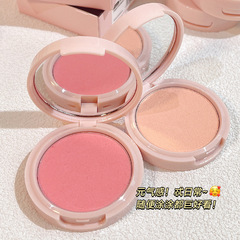 kakashow單色腮紅泥啞光低飽和自然提亮修容膨脹色腮紫學生黨胭脂