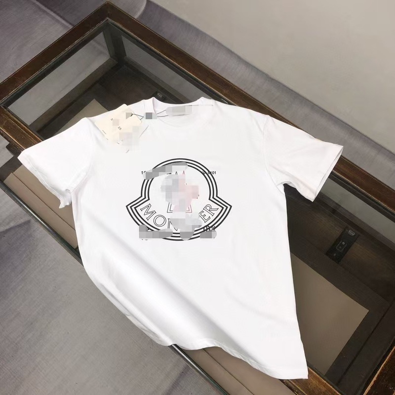 高バージョンの新しい純綿モンモンフルプリントベルクロ半袖ユニセックスTシャツトップカップル着用|undefined