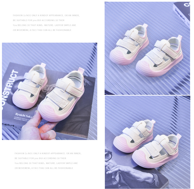 Sandali leggeri e traspiranti con punta chiusa per bambini_voghion.com
