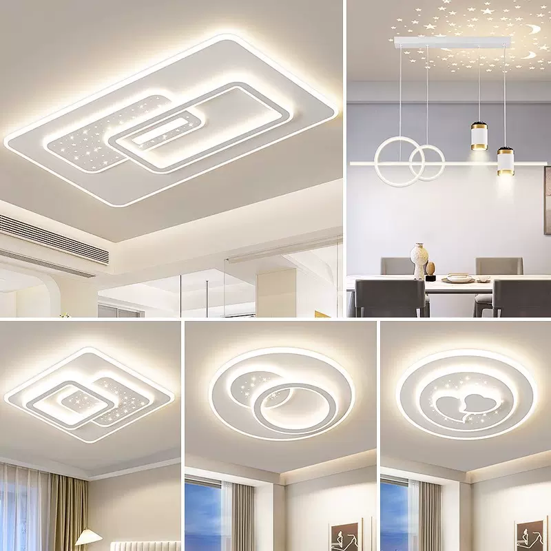 中山家装灯饰吸顶灯简约现代灯具成套全光谱护眼智能创意星空氛围