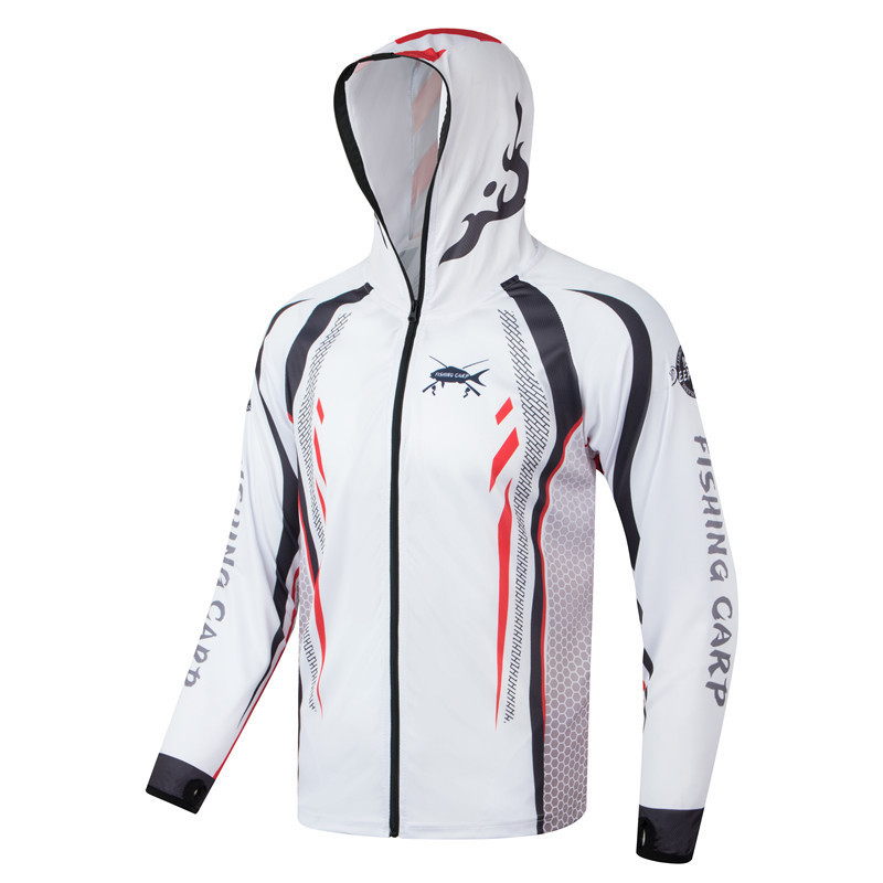 A generation of fishing sunscreen men's plus size cross-border mesh quick-drying breathable pocket zipper fishing clothing