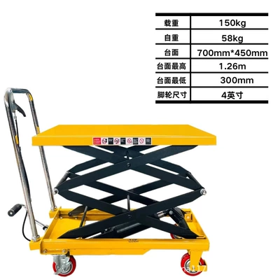Mobile Manual Hydraulic Lifting Avtomobil fırlanan platformaları - pts150a