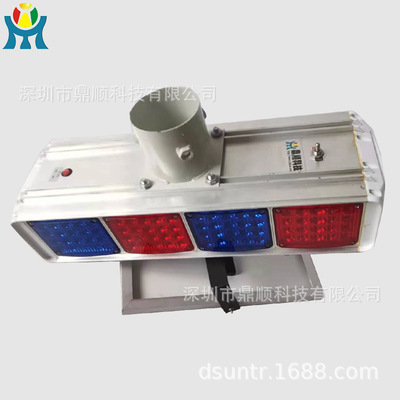 太阳能路障灯道路施工应急警示灯红蓝爆闪灯LED交通频闪警示灯