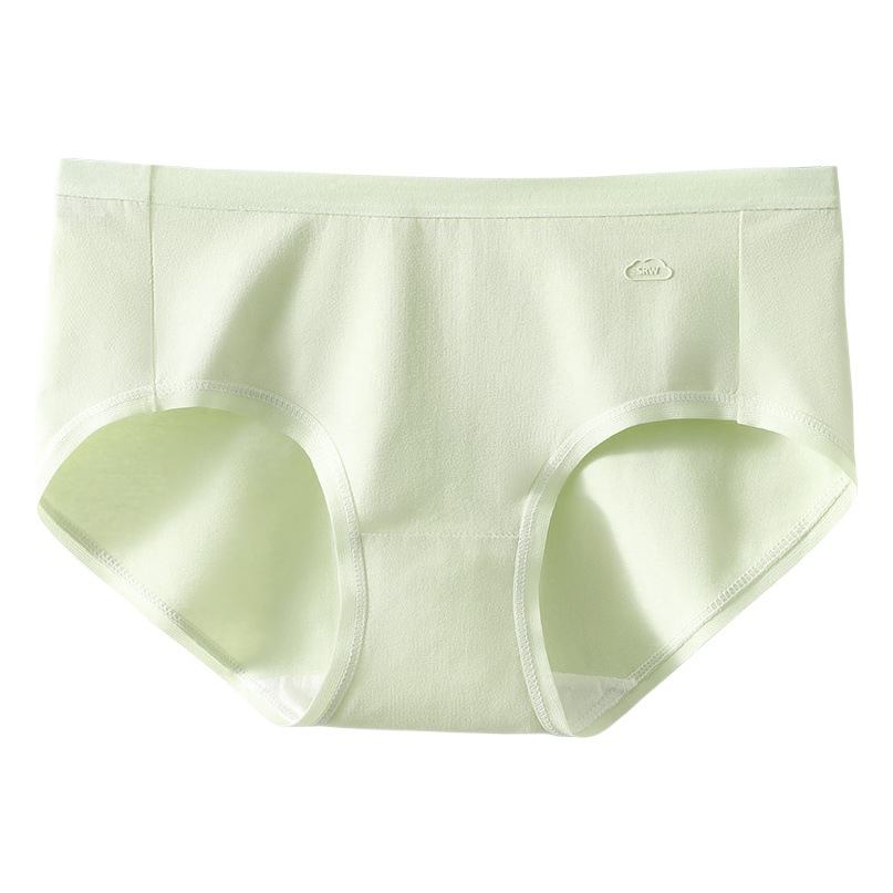 Ropa interior mujer algodón antibacteriano algodón transpirable entrepierna niña japonesa cintura media pantalones cortos triangulares cabeza sin costuras ropa interior de niña