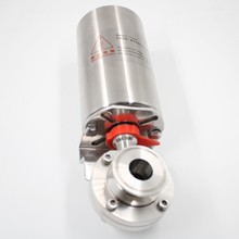 立式气动蝶阀单作用气动快装蝶阀 卫生级  304材质执行器量大优惠