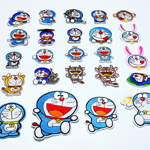Classic cartoon animation pattern embroidered badge, embroidered label, adhesive hot patch, cloth patch, embroidered armband, armband, pattern available