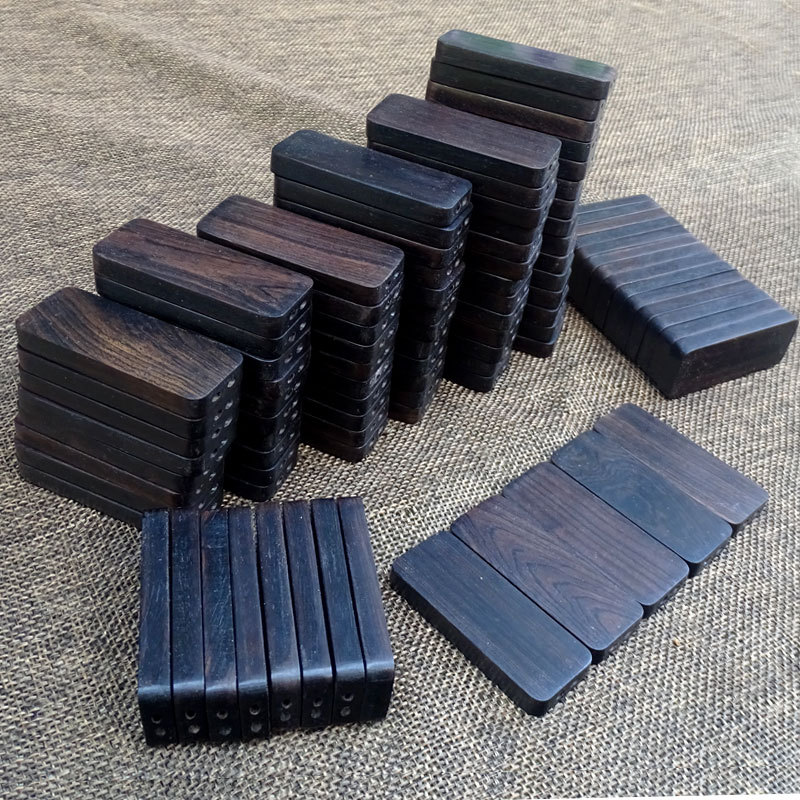 厂家檀木无事牌料吊坠饰品项链配件车钥匙扣挂件雕刻材百搭料刻字