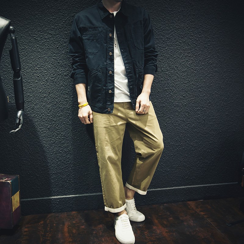 Retro autumn Japanese trend jacket for leisure