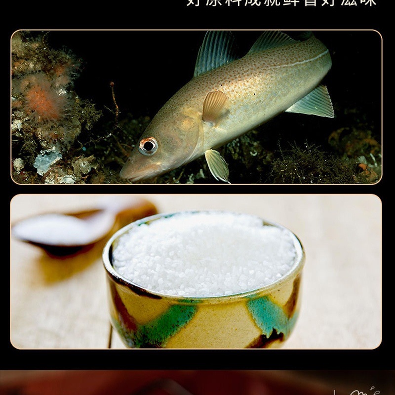 Roasted Cod Fillet Snack Ready to Eat Dried Seafood No Additives Canned 100g in use