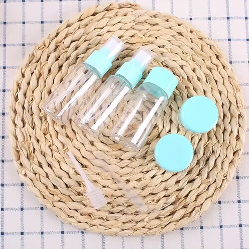 Travel cosmetics bottle, 7-piece bottle set, skin care product bottle, lotion bottle, cream bottle, spray bottle set