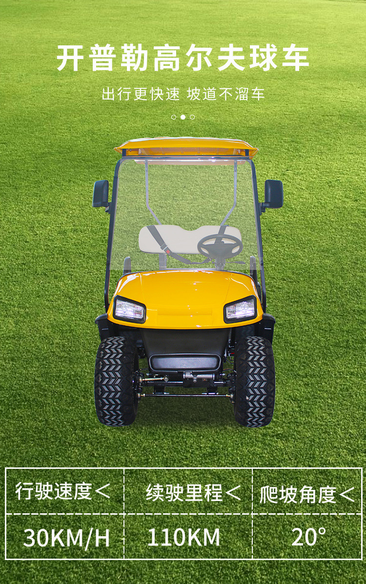 2-seat electric golf cart security patrol car building reception car scenic spot sightseeing car electric shuttle