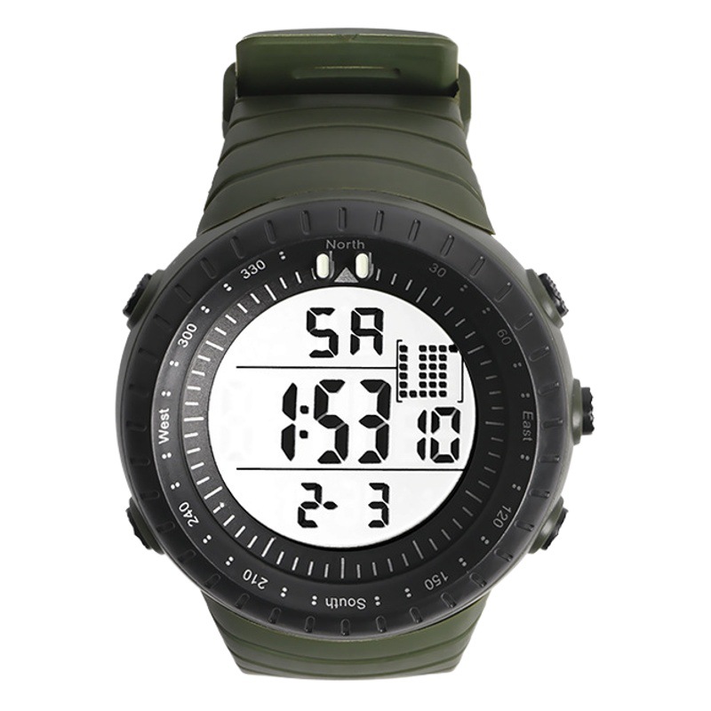 Spot wholesale LED large dial electronic watch men's multifunctional outdoor sports waterproof electronic watch men