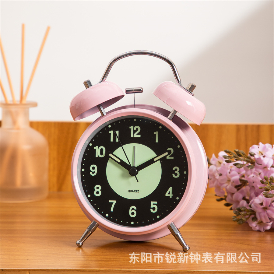Venta caliente transfronteriza reloj despertador luminoso para estudiantes con voz súper grande en casa junto a la cama alarma dormitorio dormitorio reloj de sala de estar
