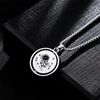 Necklace stainless steel, rotating astronaut suitable for men and women, long pendant hip-hop style, sweater, sweatshirt, accessory